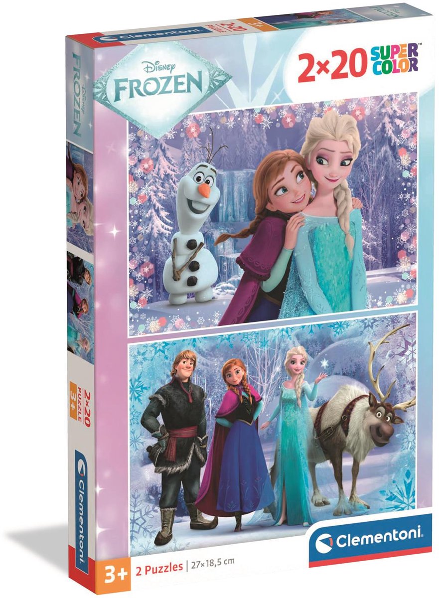 Clementoni - puzzle - 2x20 pièces - la Reine des Neiges 2 - puzzle pour enfants - à partir de 3 ans
