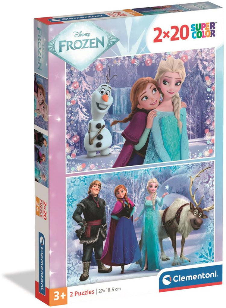 Clementoni - puzzle - 2x20 pièces - la Reine des Neiges 2 - puzzle pour enfants - à partir de 3 ans