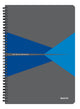 Carnet de bureau Leitz a4 ligné - avec couverture pp - papier 80 grammes - bleu