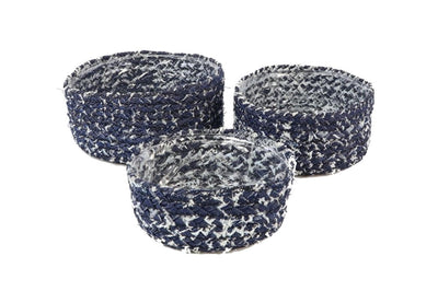 HBx natural living panier jeans lot de 3 pièces