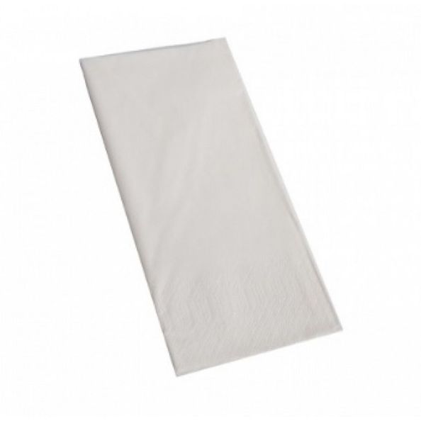 Serviette blanche 40 x 40 cm 1 couche 1 8 plis 8x125 (1000 pièces)