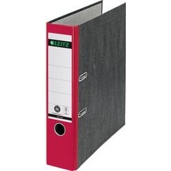 Ordner leitz 1080 papier cartonné largeur 8 cm trou pour le pouce rouge étiquette au dos papier de garde