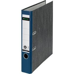 Papier cartonné Ordner Leitz 1050, 5,2 cm, trou pour le pouce bleu, page de garde pour étiquette au dos