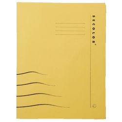 Chemise à clips 512785 carton sans chlore 310x250mm 270g 20mm jaune