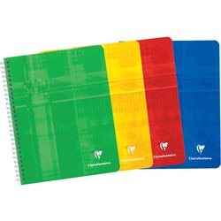 Carton clairfontaine écriture spirale 883 90g m2 16,5x21cm ligné 120 pages 60 feuilles