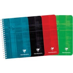 Cahier à spirale 8602 90g m2 11x17cm diamant 5x5mm 180 pages 90 feuilles