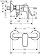 Robinet de douche Hansgrohe talis e avec raccords or poli