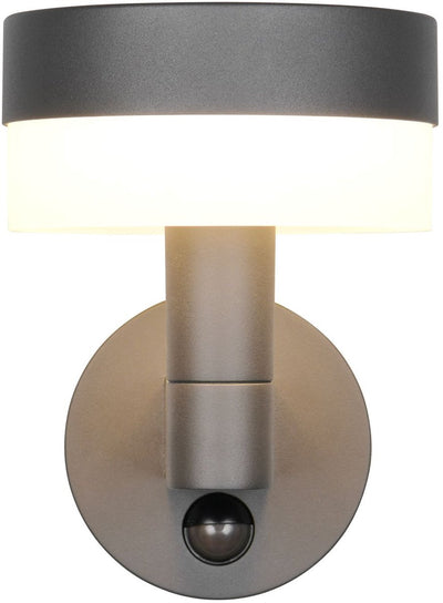 Trio mackenzie - applique - anthracite - incl. 1x SMD 8 W - détecteur de mouvement - montage mural - ne convient pas pour variateur externe - non dimmable - éclairage extérieur - ip54