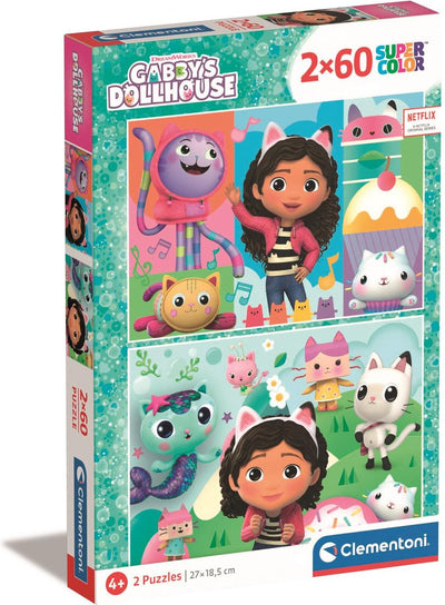 Clementoni Puzzle Gabby's Poppenhuis, 2x60st.
