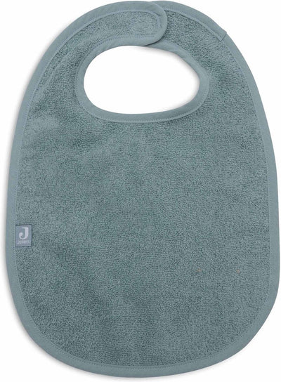 Jollein - bavoir bébé en éponge - coton - avec velcro - vert d'eau