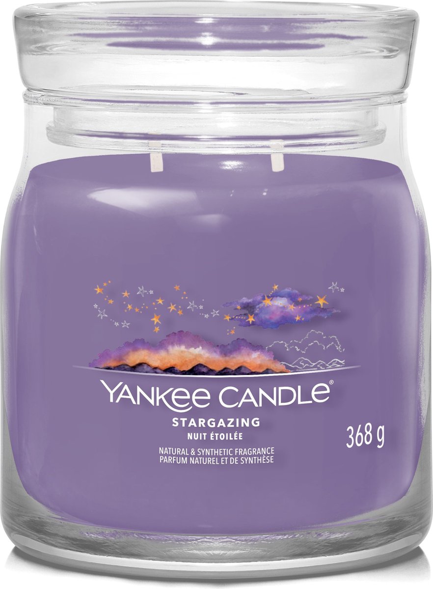 Bougie Yankee - bougie parfumée moyenne étoile - 50 heures de combustion - 2 mèches