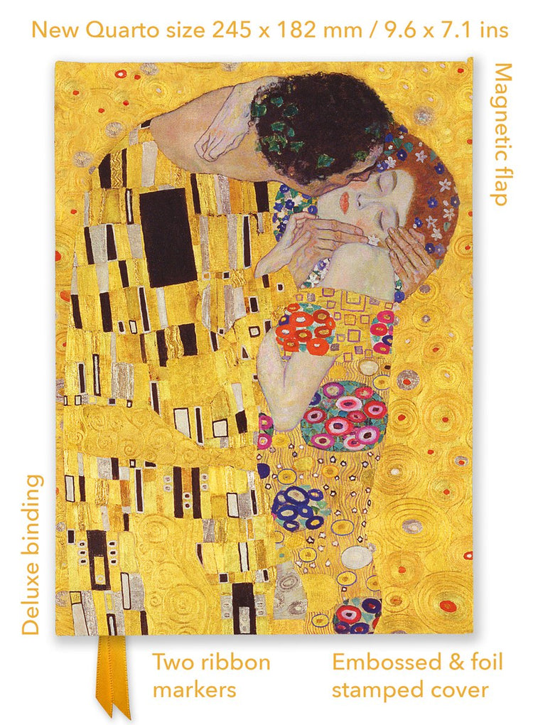 Arbre à flammes Gustav Klimt : le baiser (journal in-quarto déjoué)