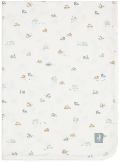 Jollein couverture de berceau jersey 75x100cm - couverture de berceau bébé - en déplacement