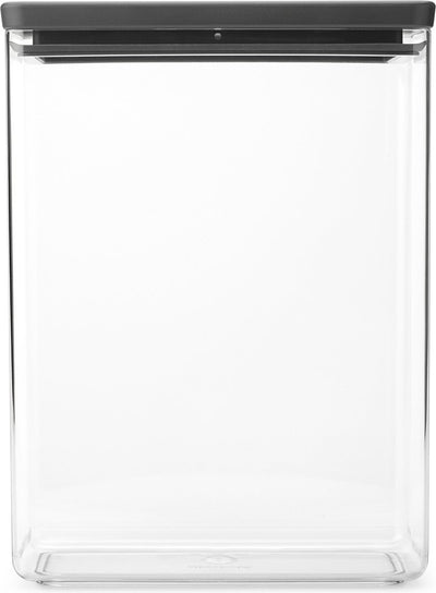 Boîte de conservation Brabantia savoureux+ - empilable - 5,4 l - gris foncé