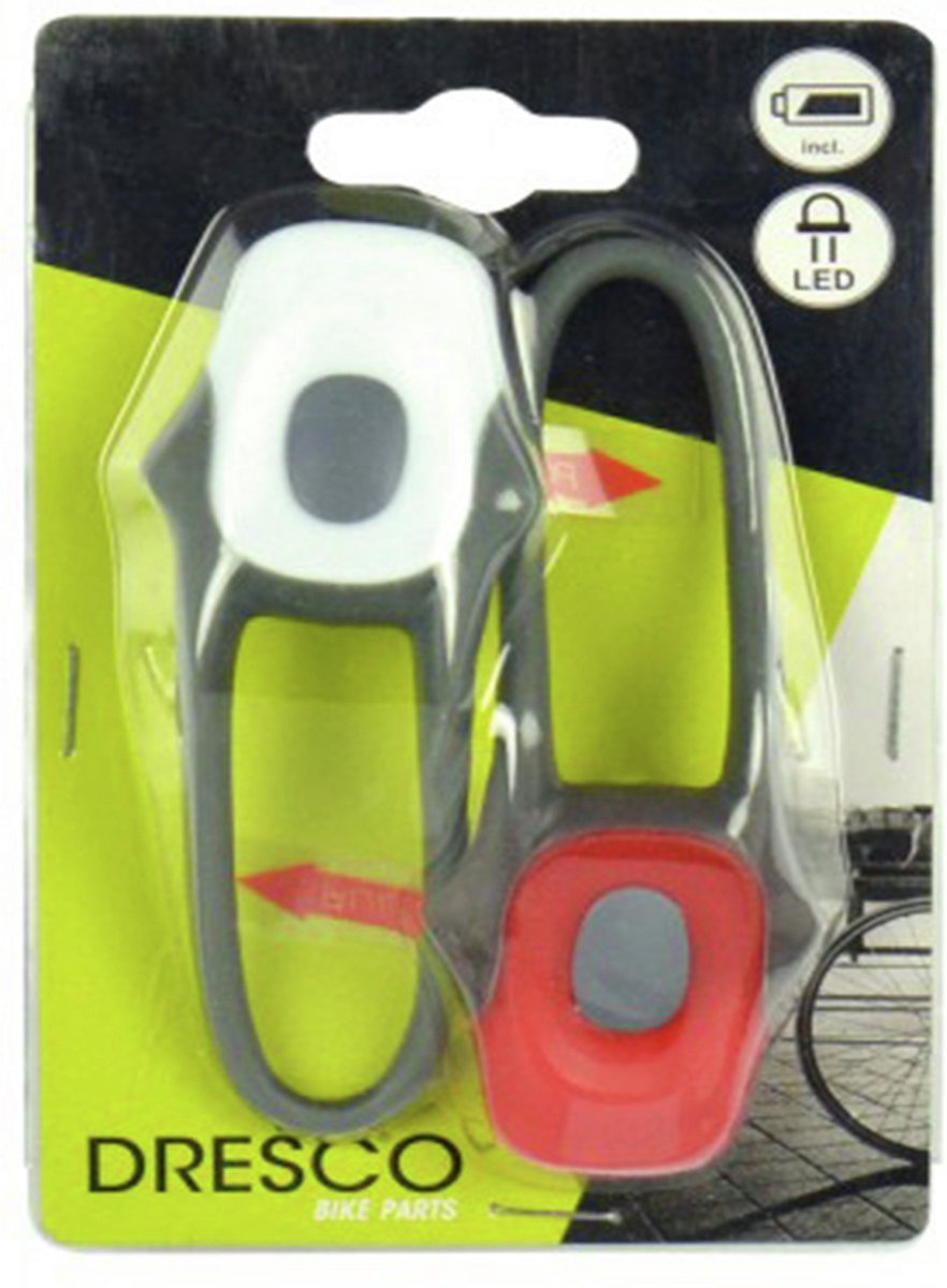 Dresco 2.0 1052272 - kit d'éclairage pour vélo lumières grenouille | 6 pièces