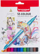 Bruynzeel Fineliner Brushpennen, 12e.