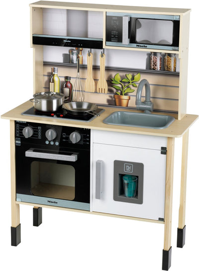 Klein Toys - Cuisine de jeu miele - plan de travail 55 cm de haut - incl. effets lumineux et sonores - bois