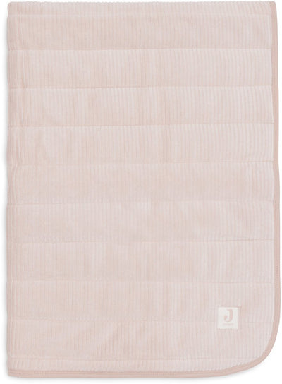 Jollein couverture bébé berceau - 75x100cm - velours côtelé - rose sauvage