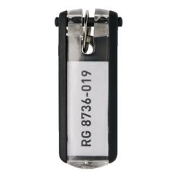 Porte-clés durables noirs 6 pcs