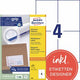 Etiquettes avery zweckform 3483 universelles 105x148mm