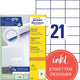 Etiquettes avery zweckform 3652 universelles 70x42,3mm
