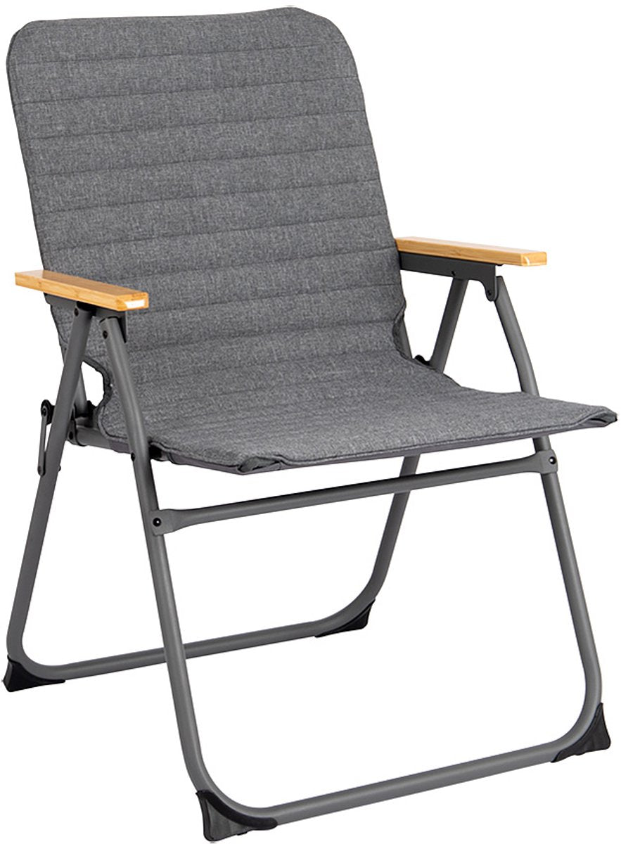 Bo-camp - collection urban outdoor - chaise pliante - westminster - aluminium - gris