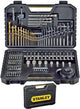 Ensemble d'accessoires Stanley de 100 pièces dans un étui de rangement pratique STA7205-XJ
