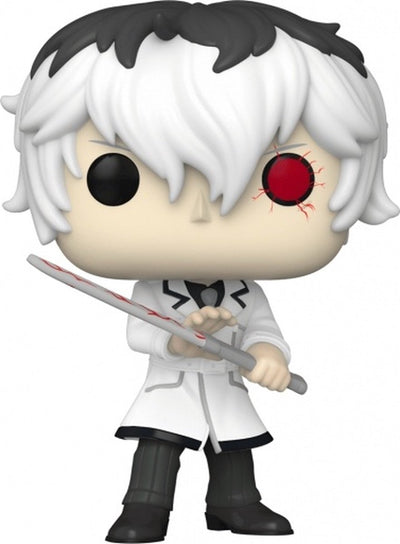 Funko tokyo goule-pop! animation haise sasaki en tenue blanche figurine de collection 9 cm - multicolore