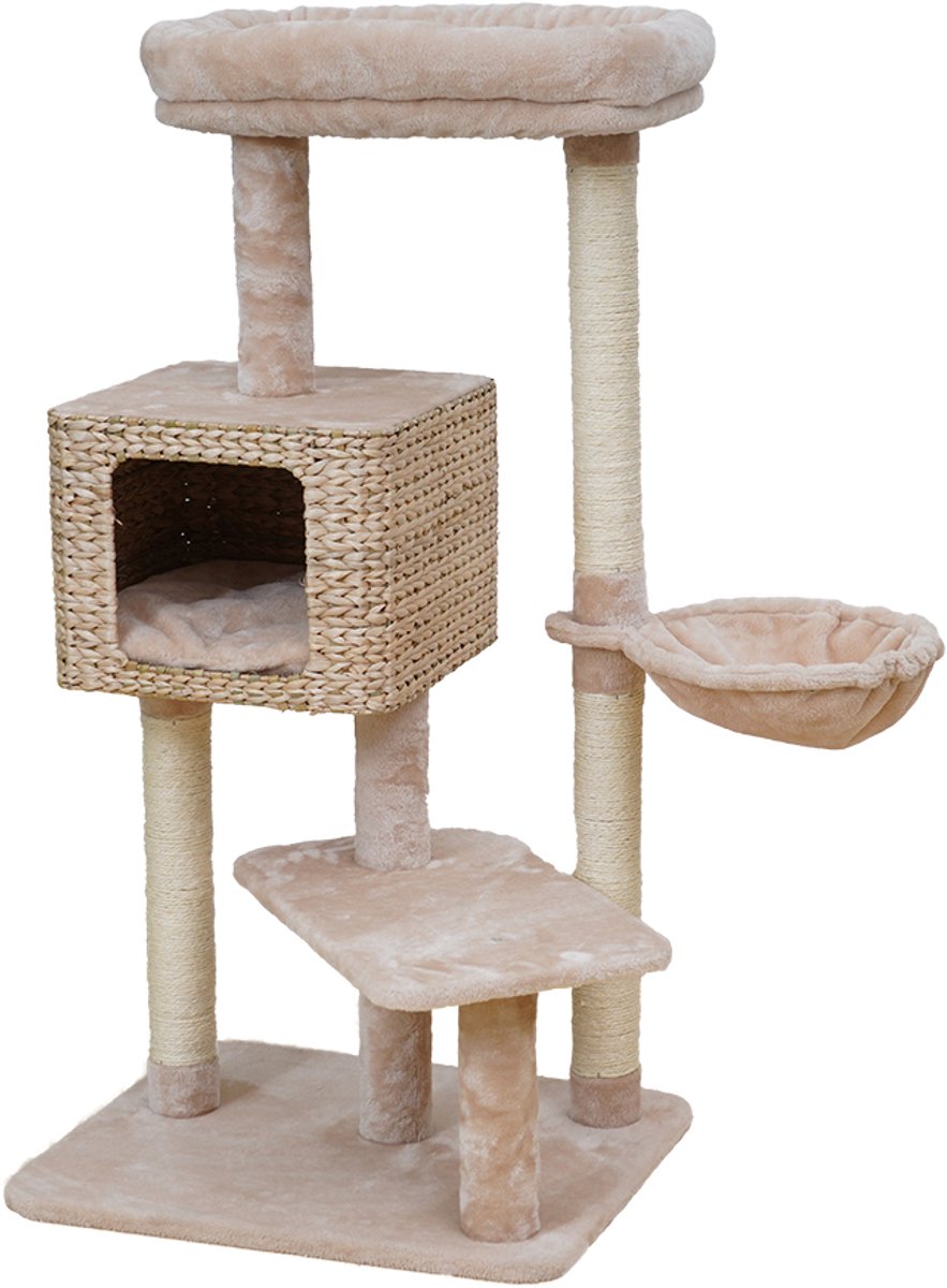 Arbre à chat Ebi Bogota beige 58 x 48 x 114 cm - chat