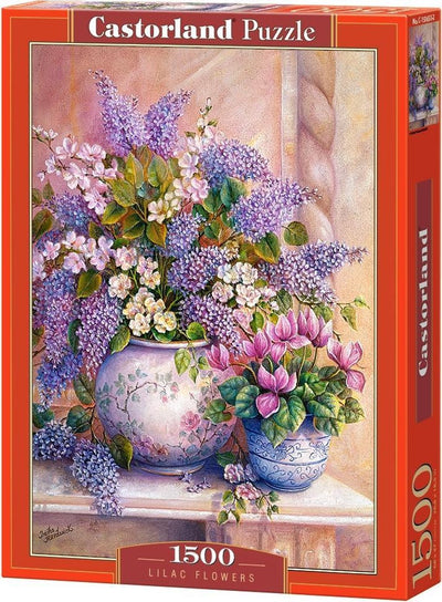 Fleurs lilas Castorland – puzzle – 1 500 pièces – finition satinée – ajustement parfait – qualité européenne