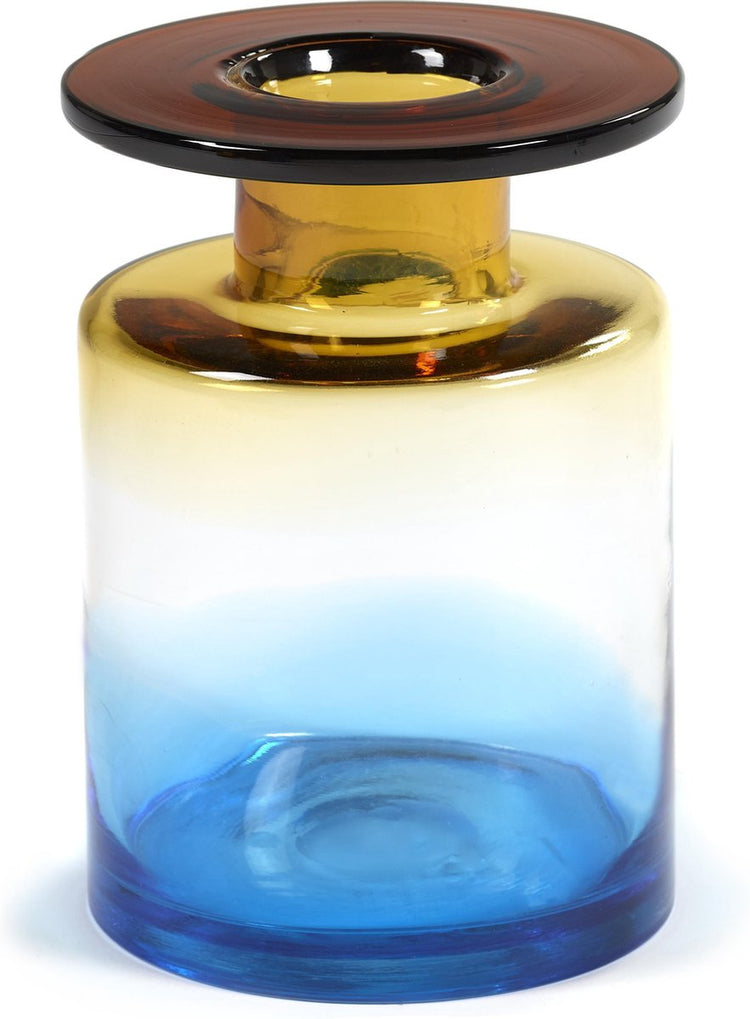 Serax - feu de vent marie michielssen - vase m - ambre bleu - 18 ø - h 27cm - 5,25 kg
