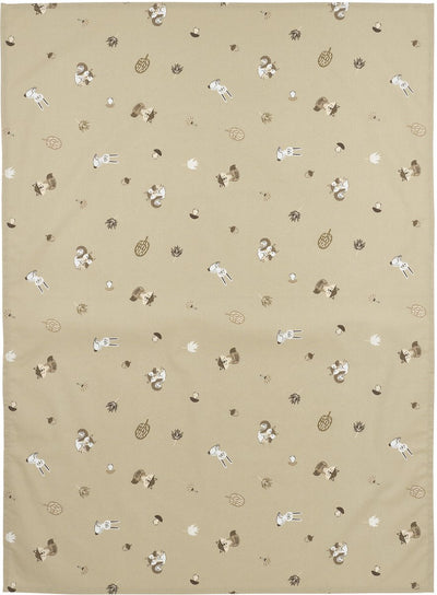 Drap de berceau Meyco bébé animaux de la forêt - sable - 100x150cm - 0,3 tog