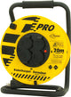 Enrouleur de câble profilé jardin - ip44 - 20 mètres - 3x2,5mm² néoprène - broche terre