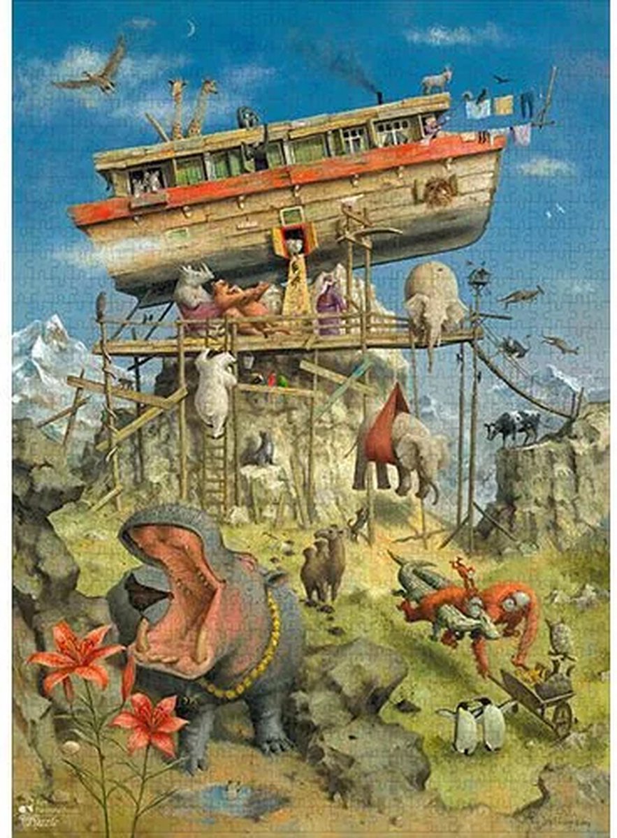 Puzzle Marius van dokkum L'Arche de Noé - (1000 pièces)