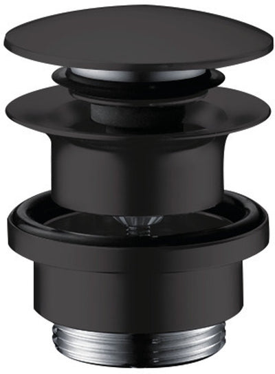 Bouchon de vidange Hansgrohe 1 1 4 vidage clic pour mitigeurs lavabo et bidet noir mat