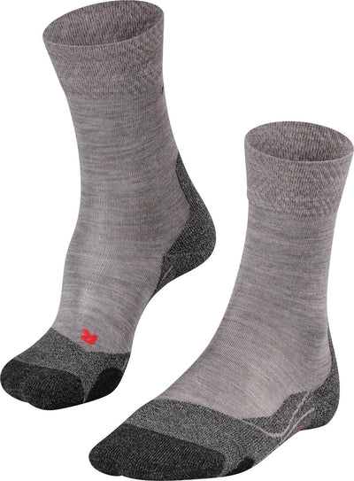 Falke tk2 mélange anti-ampoules laine épaisse matériau fonctionnel chaussettes de marche femme gris - taille 39-40