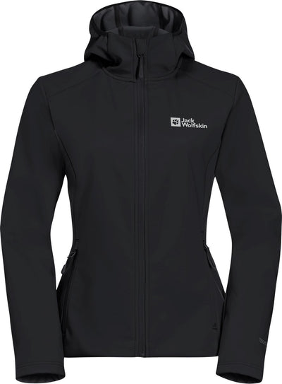 Jack wolfskin bornberg hoody w veste d'extérieur pour femme-noir