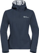 Jack wolfskin bornberg hoody w veste outdoor femme - gris ciel de minuit