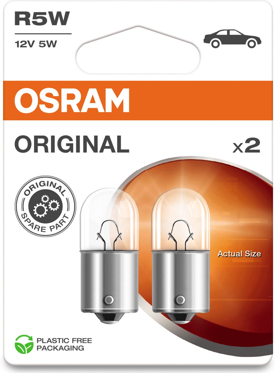 Osram r5w - 5w - ba15s - noir - 12v