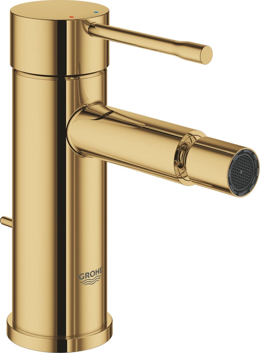 Nouveau robinet de bidet Grohe essence - bec bas - avec vidage extractible - cool Sunrise (or)