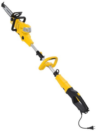 Tronçonneuse électrique télescopique Powerplus POWXG1032 - scie d'élagage 2-en-1 de 900 W, lame de scie de 30 cm, lubrification automatique de la chaîne et avec épée, outils de jardin