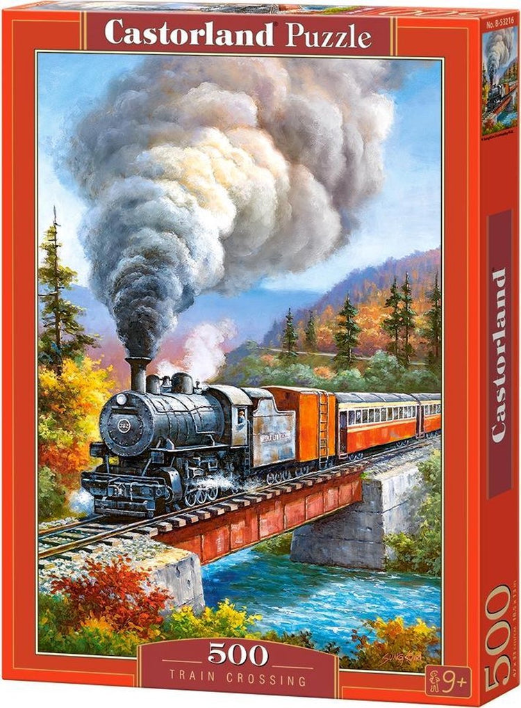 Passage à niveau Castorland – puzzle – 500 pièces – finition satinée – ajustement parfait – qualité européenne