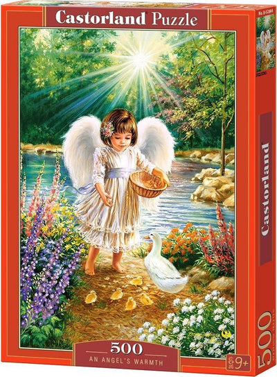 Castorland la chaleur d'un ange - puzzle - 500 pièces - finition satinée - ajustement parfait - qualité européenne
