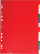 Onglets Exacompta pour ft a4, à partir du pp 12 100e, 12 onglets, couleurs assorties