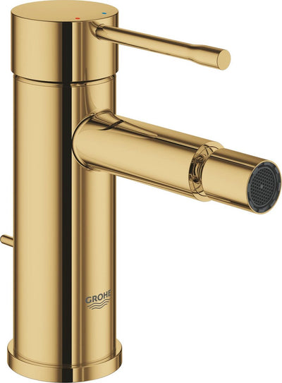 Nouveau robinet de bidet Grohe essence - bec bas - avec vidage extractible - cool Sunrise (or)