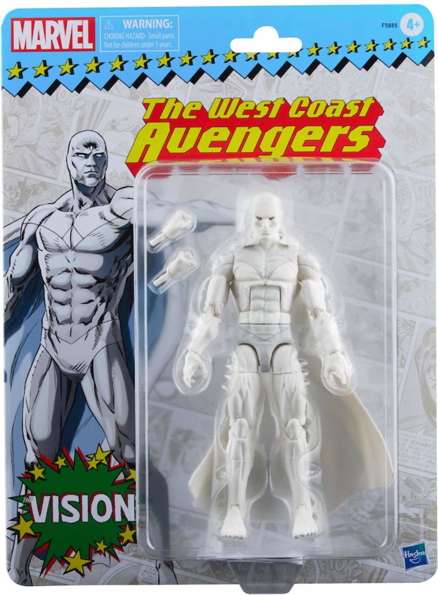 Marvel hasbro the avengers figurine vision (the west coast avengers) 15 cm légendes collection rétro série 2022 multicolore