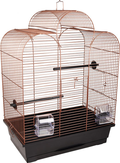 Cage à oiseaux Flamingo dara cuivre noir - noir - 45 x 28 x 61,5 cm