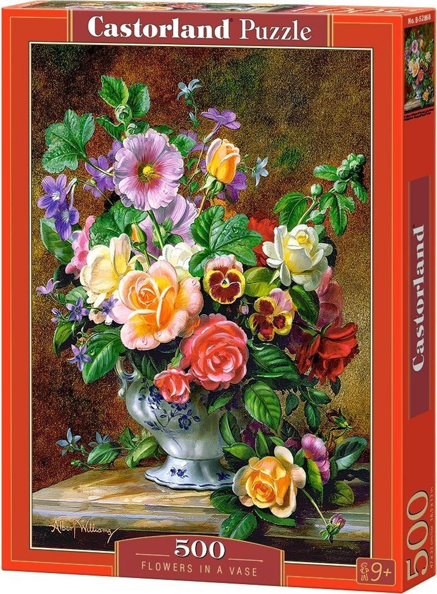 Selecta Castorland joue des fleurs de puzzle dans un vase, 500ST.