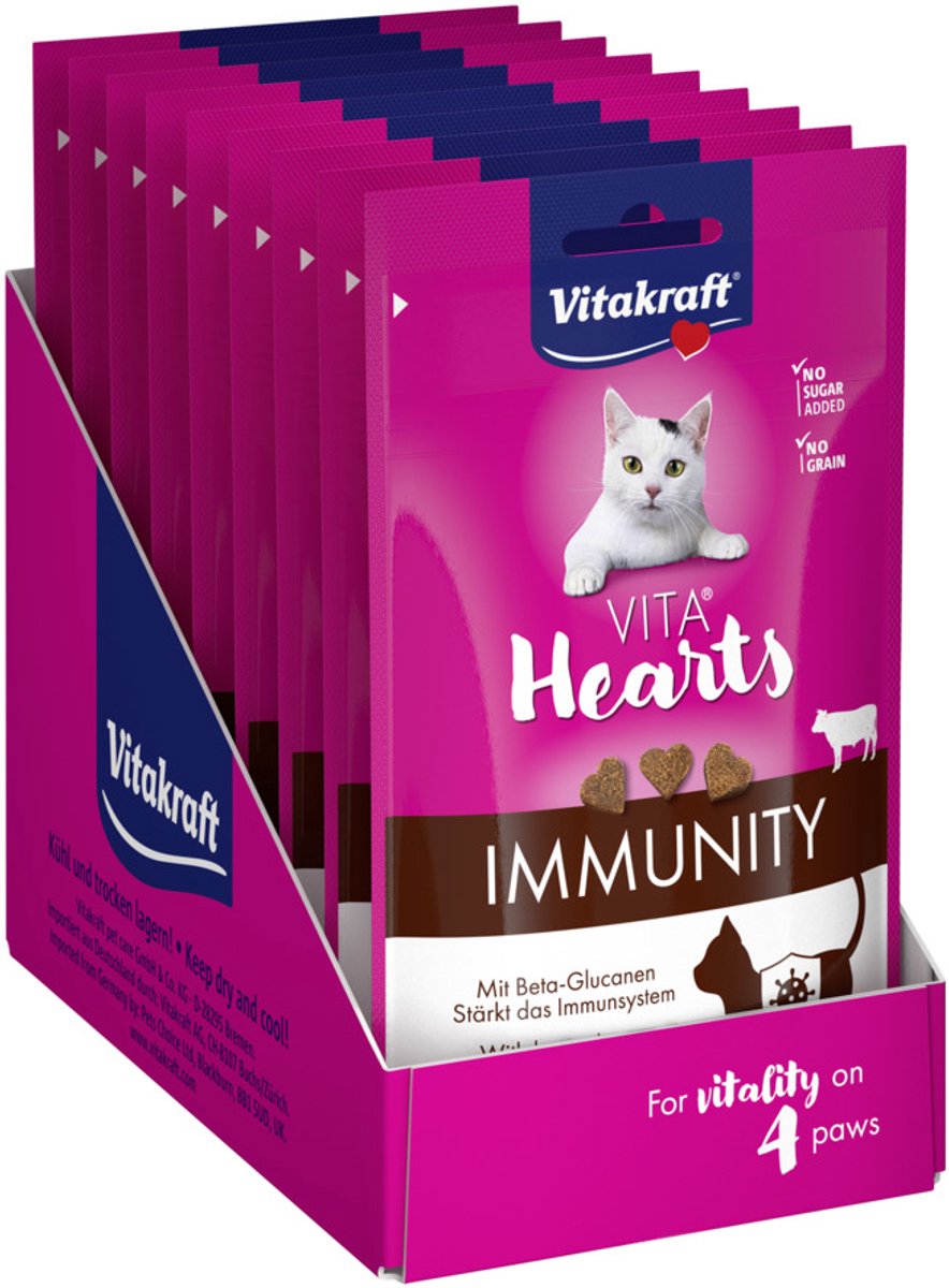 Vitakraft coeurs immunité 9x40 grammes