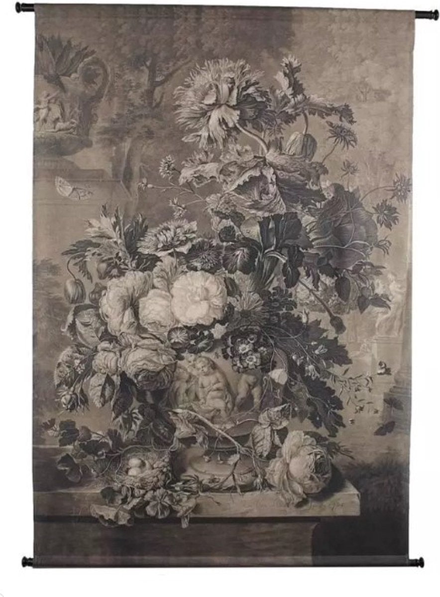 Bouquet mural à suspendre collection Hd marron 136x3x105cm